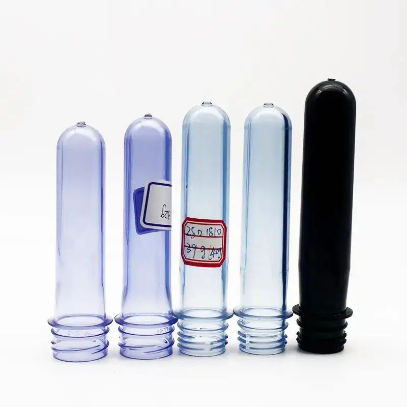 Aikedi pet preforms manufacturers Custom 28mm pco 1881 1810  neck hot fill PET Plastic drinking bottle preform