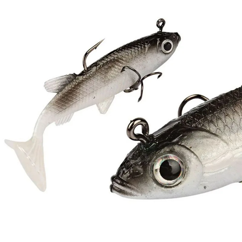 Best Fishing Lures  Jointed minnow Wobblers ABS Body with Soft Tail Swim Baits soft lure for pike and bass