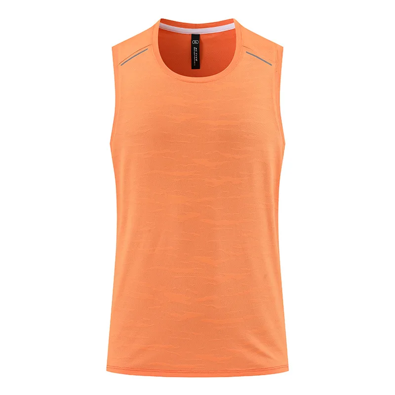 Custom Logo Men Running Sleeveless Singlet Underwear Veste Sport Homme Men Polyester Tank Top Gym Clothing Men