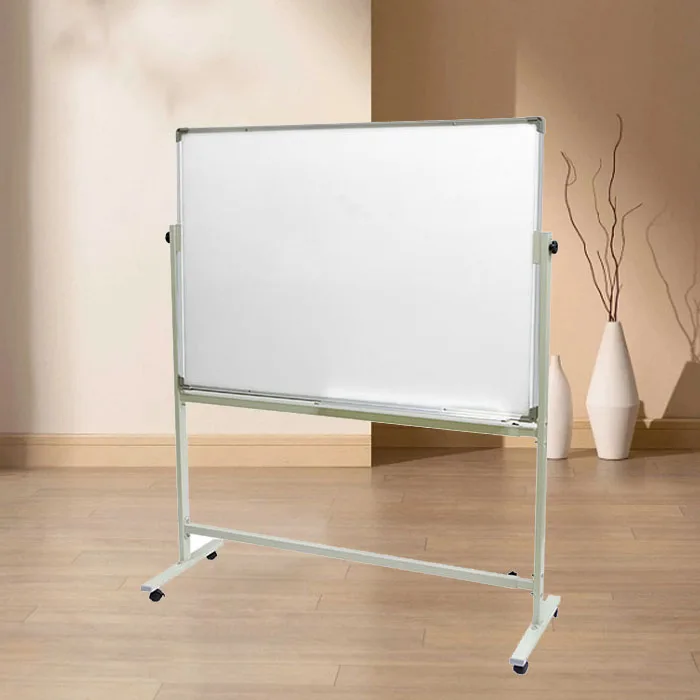 New Design Stand Mobile Rotating Double Side Whiteboard With Marker Pens