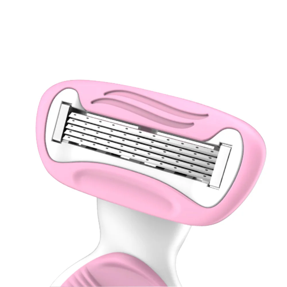 Высококачественная портативная розовая Женская мини-бритва