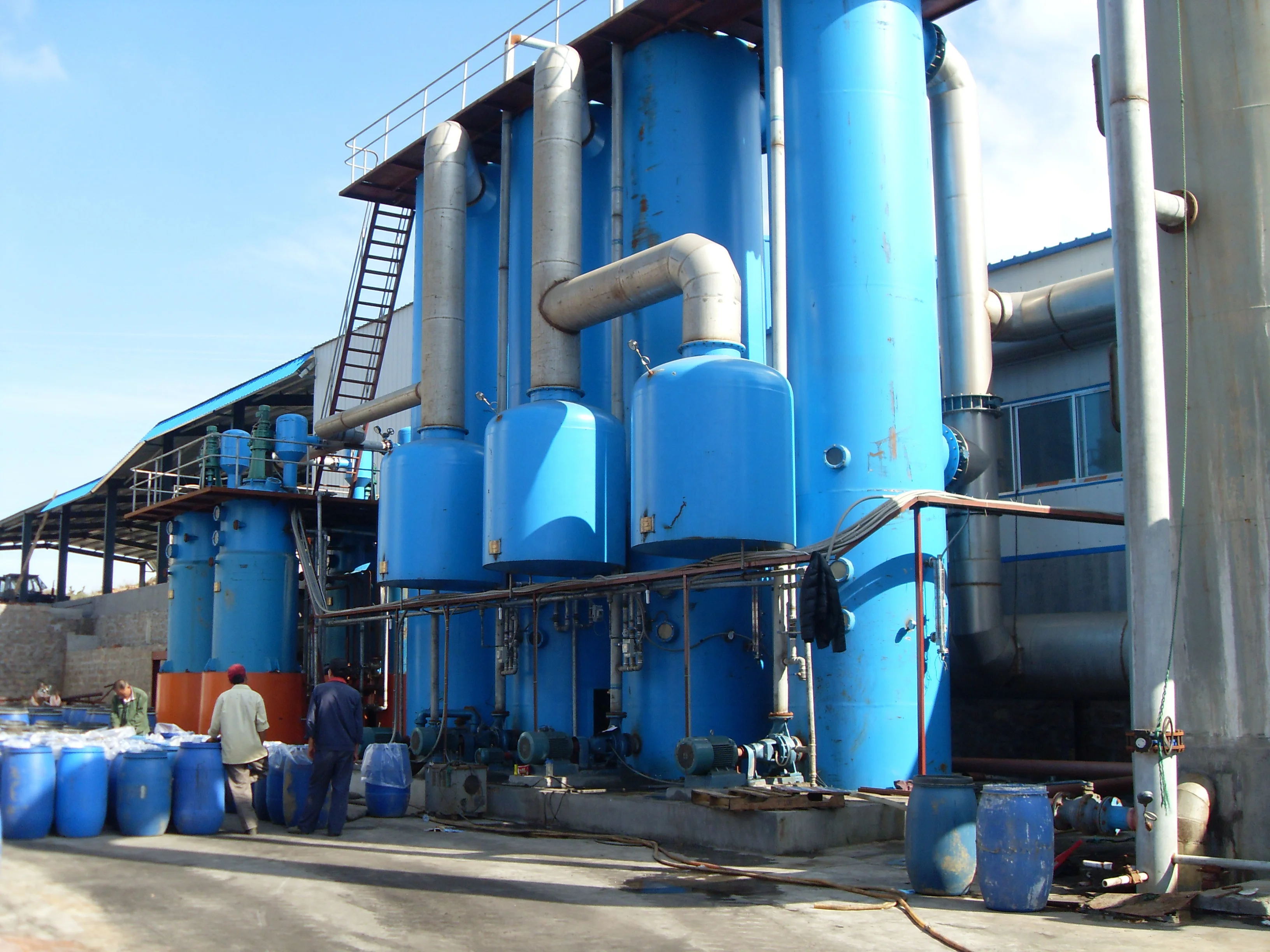 three effect falling film evaporator/Three stage residual vapors evaporator for fish meal