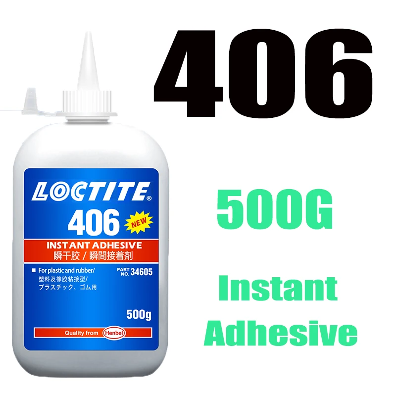 500g Super Glue Loctiter 406 495 480 403 instant glue liquid for plastic rubber metal ceramic Repairing Not whitish and odorless
