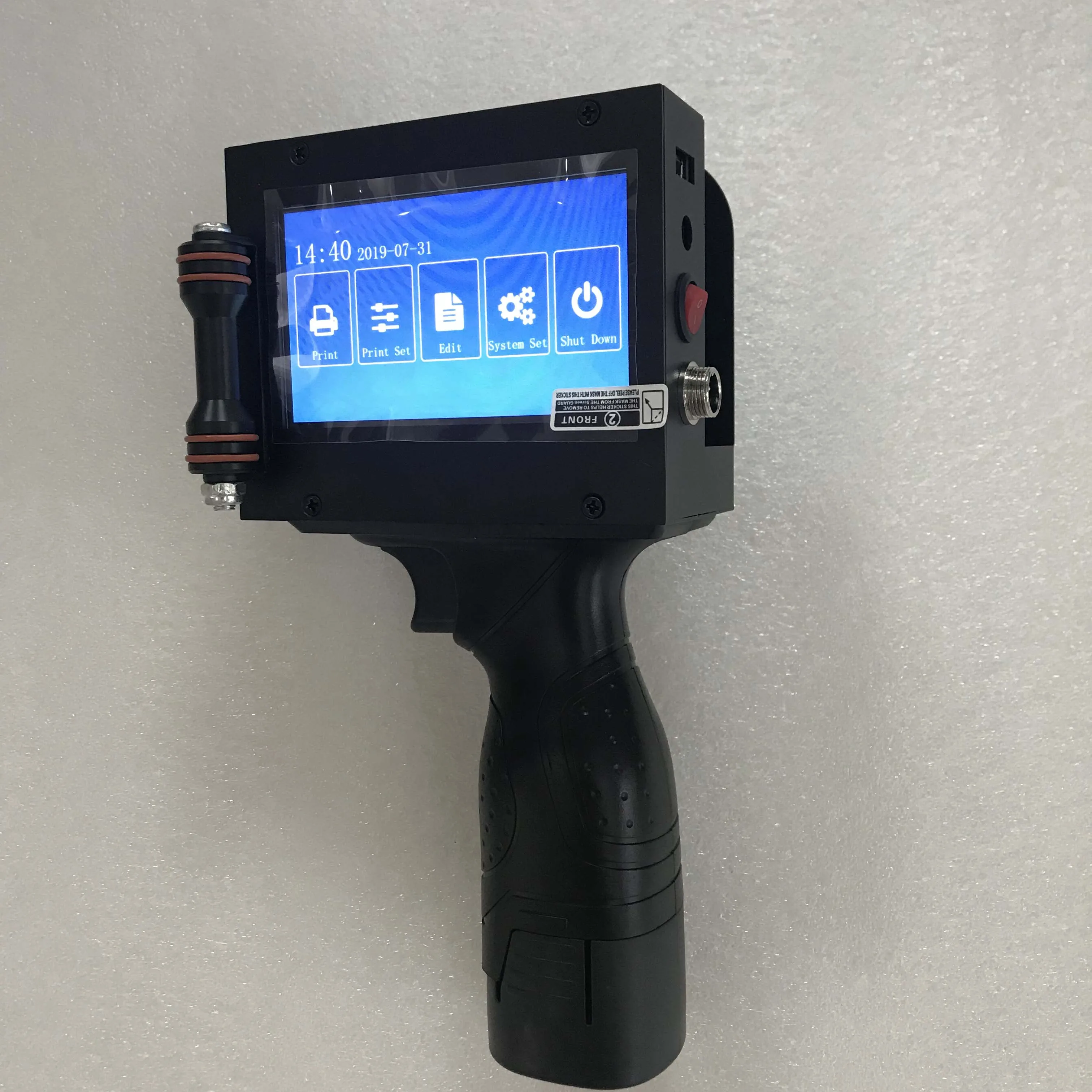Manual hand jet printer Expiry Date code inkjet printing machine for plastic bag / packet / pouch / sachet