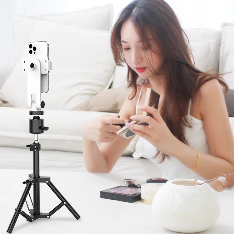 Table Floor Aluminum Selfie Tripod For Phone Camera Stands For Broadcast Photo Live Video Holder 50/170/210 cm
