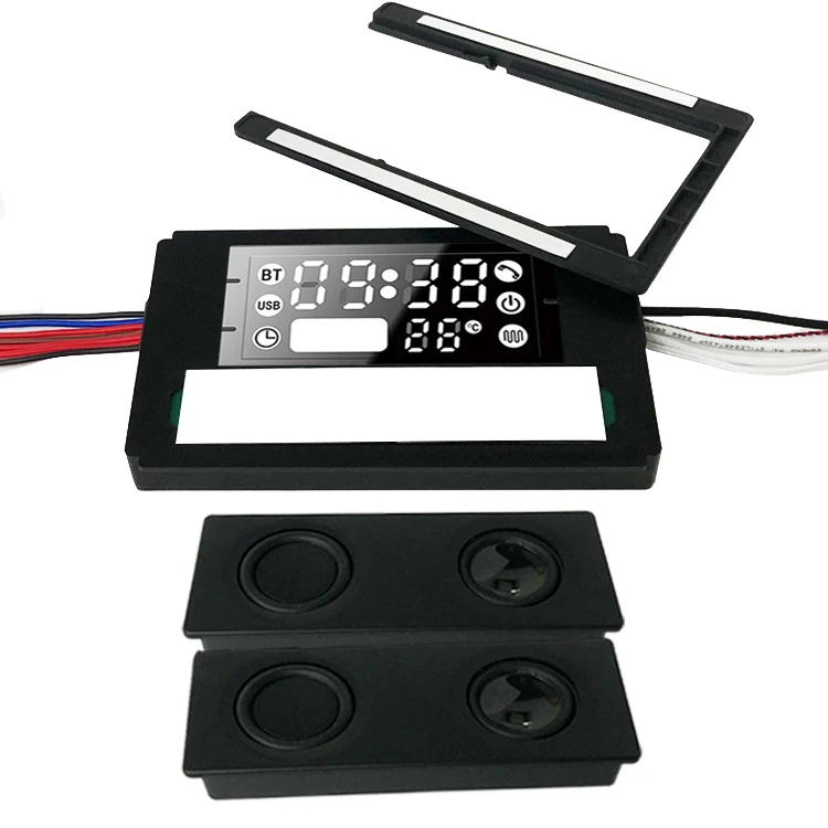 Clock Temperature Date USB Blue Tooth HD Screen Display Dimmer Led Light Mirror Touch Sensor Switch For Bathroom Mirrors