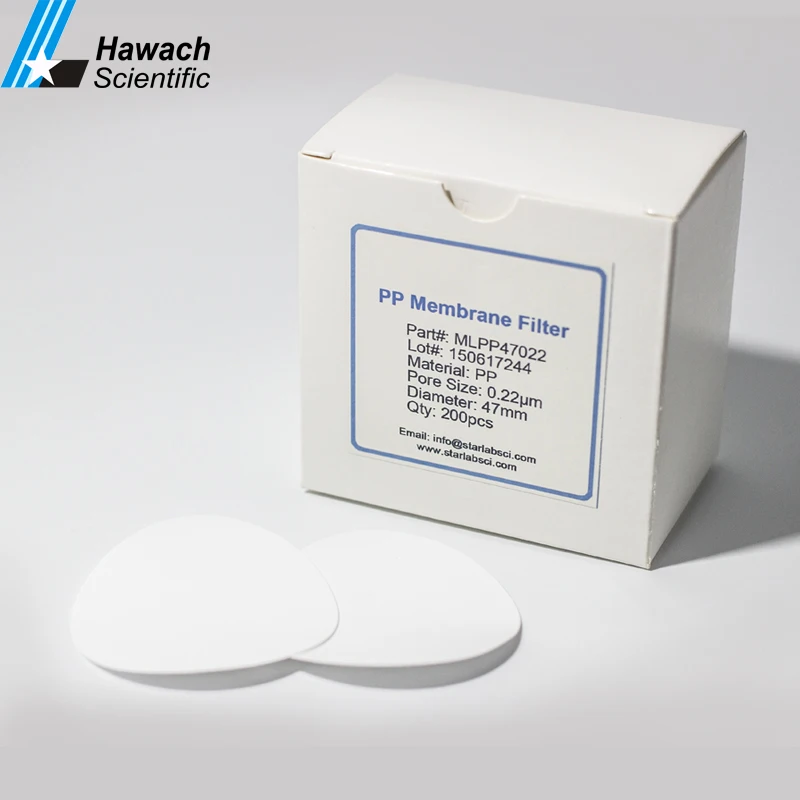  50 мм 0 22 микрон PP PTFE PVDF MCE CA нейлоновая мембранная фильтровальная бумага для