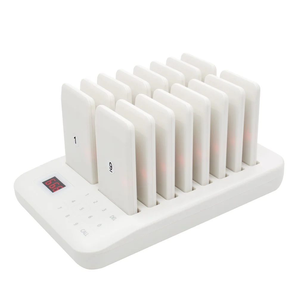 CATEL waterproof wireless restaurant paging system 16 pagers 1 keyboard transmitter Kitchen Buzzer on sale calling system