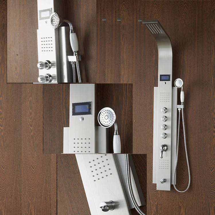 In wall mounted bathroom cold and hot watering shower brush multifunctional bathroom fittings names image