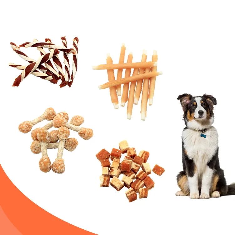 Best selling quality chicken/duck/beef/fish ham sausage pet food training treat dog snack