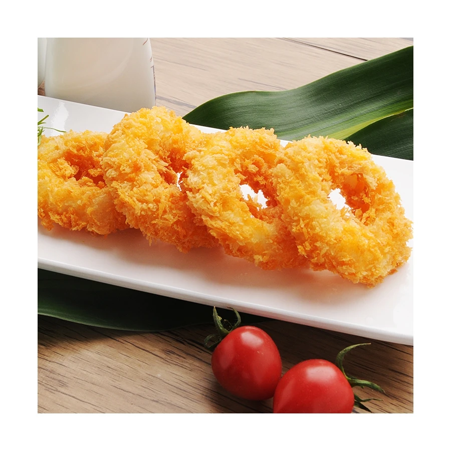 High Quality Wholesale Custom Cheap Vacuum Fried Snacks 20G Minced Squid Meat Ring