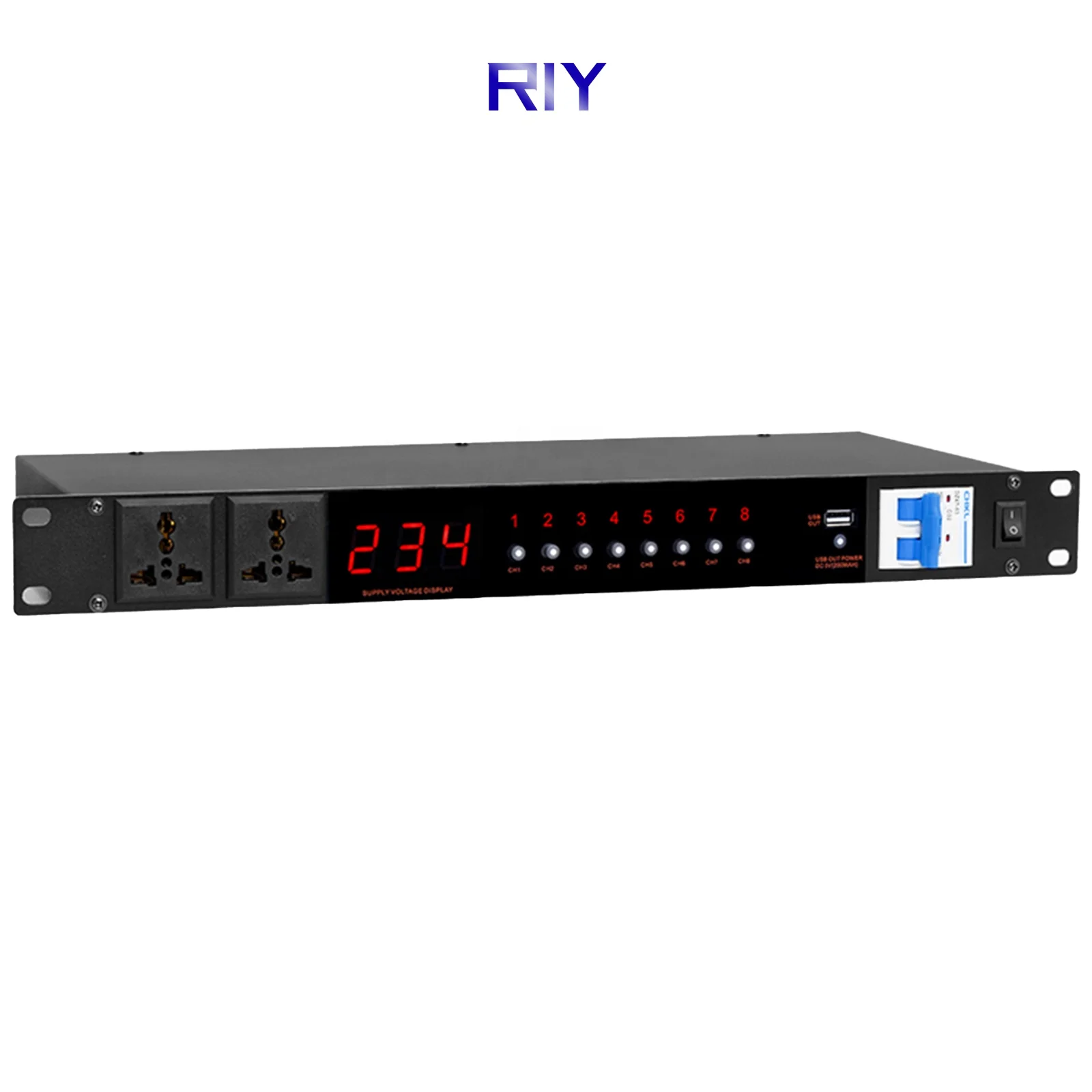 PS-D1300B 8+2 Channels Audio Power Management Sequencer With False Display And self-locking