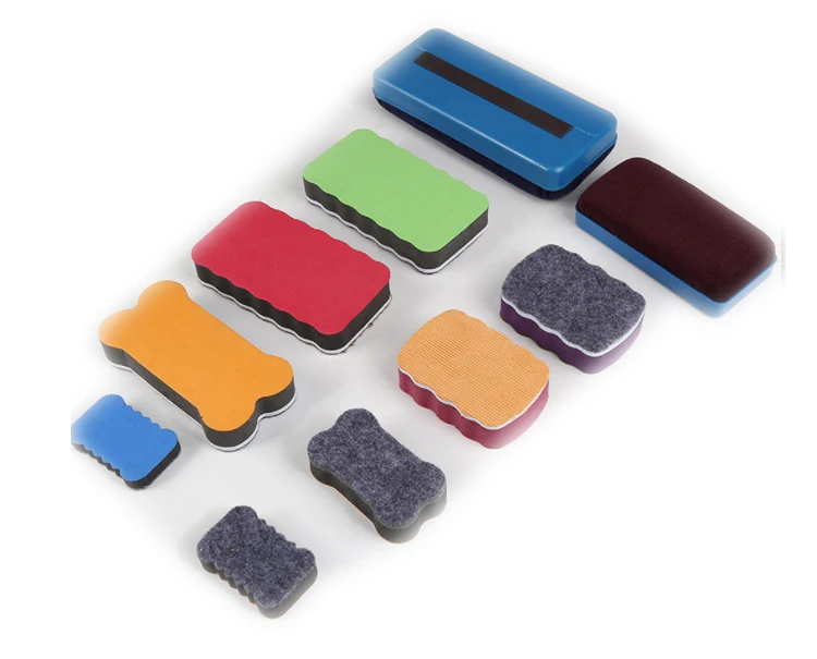 Dry Erase Premium Magnetic Whiteboard Eraser Office Board Bone-Shaped Cube Erasers Chalkboard Cleaner Suitable