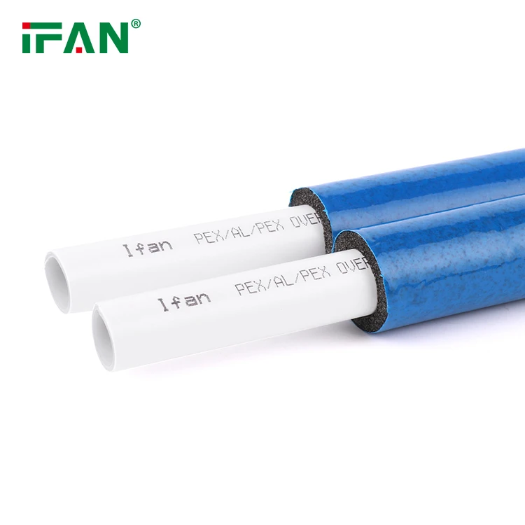 IFAN Customized 16-32MM PEX Plastic Pipes PEX Al PEX Pipe Overlap Blue Color Insulating Pipe
