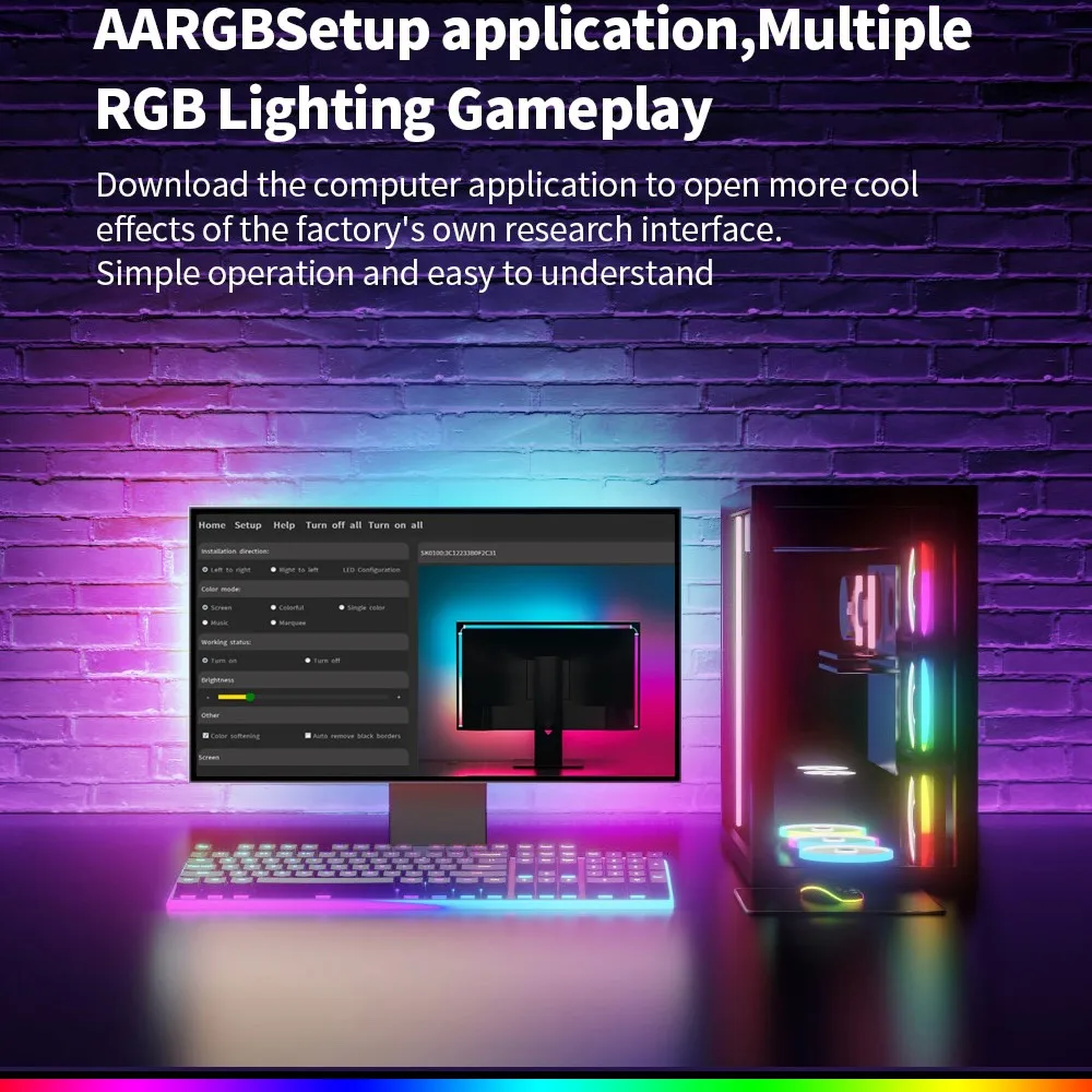 CL Lighting Online Store Suppliers Smart Home Gaming Room Decorative Light PC Sync Led Backlight Strip