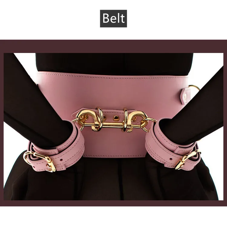 Pink girl sexy bondage gear bondage dress roleplay BDSM bondage suit restraint gear exotic adult couple women
