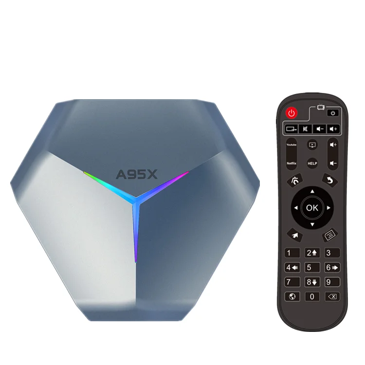 2021 Новый A95X F4 ТВ приставка Android 11 S905X4 Декодер каналов кабельного телевидения 4 Гб оперативной памяти 32 встроенной 64 ГБ 128 двухдиапазонный Wi-Fi 8K 0 TV Box