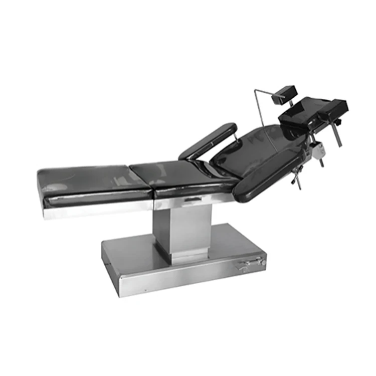 China Clinic Multifunctional Electric Lifting Mechanical Operating Table Bed Stainless Steel