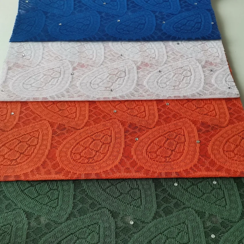 Factory China Manufacturer Wholesale Swiss Voile Lace Beads for Arrica