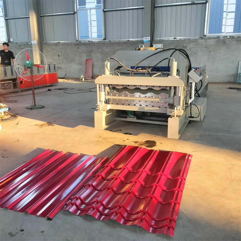 Roof panel making cold roll forming machine metal sheet manufacturing machine trapezoid roof sheet forming machine