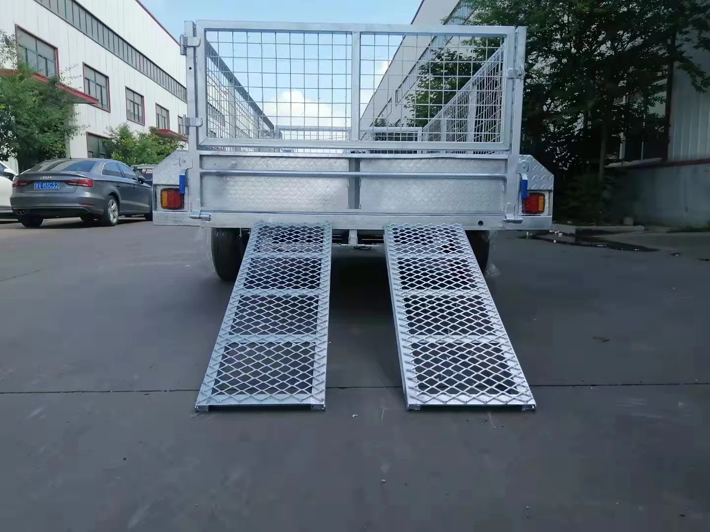 Стальной сетчатый грузовой прицеп 6x4 по