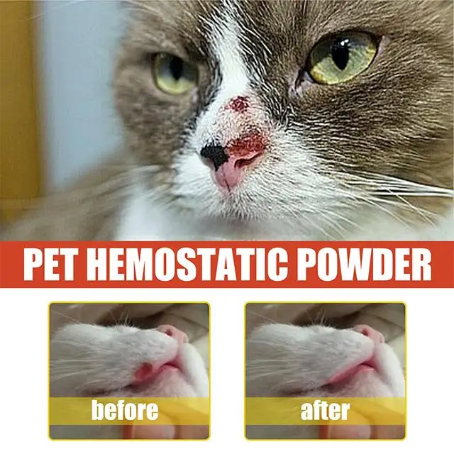 Customized pet styptic powder stop bleeding and protect wound for dog and cat hemostatic powder