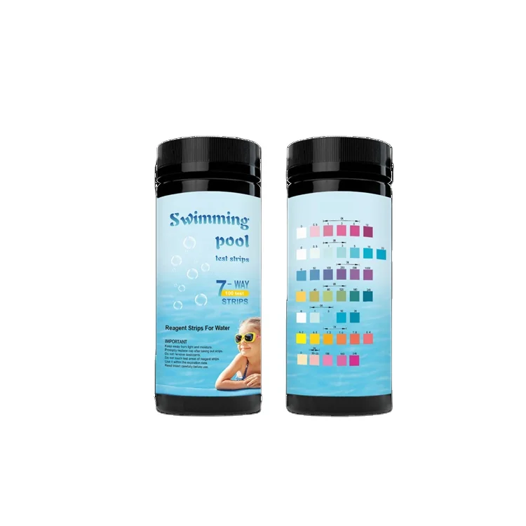 Factory wholesale 7 in 1 water quality tester strips for swimming pool pond water