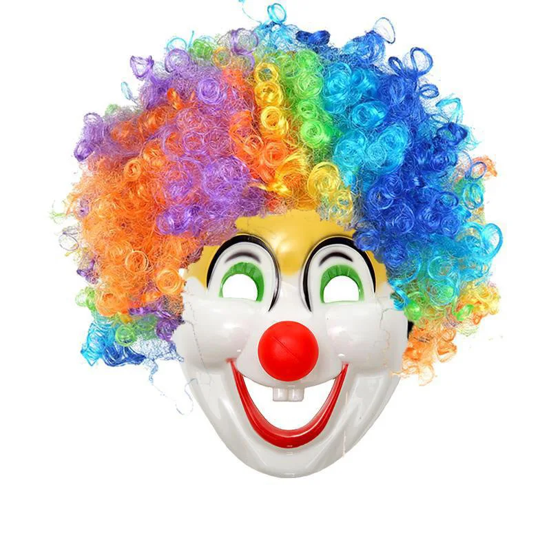 Cheap Funny Party Clown Full Face Plastic clown Mask