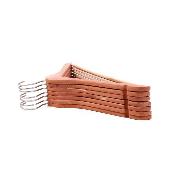 LMC6612 Wholesale Natural Cedar Wooden Clothes Hanger