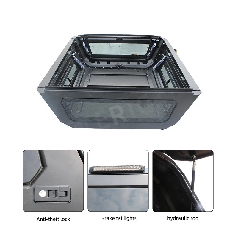 Jeep Gladiator Locking 4X4 Accessories Waterproof Outdoor Hardtop Pickup Truck Bed Steel Hard Top Canopy
