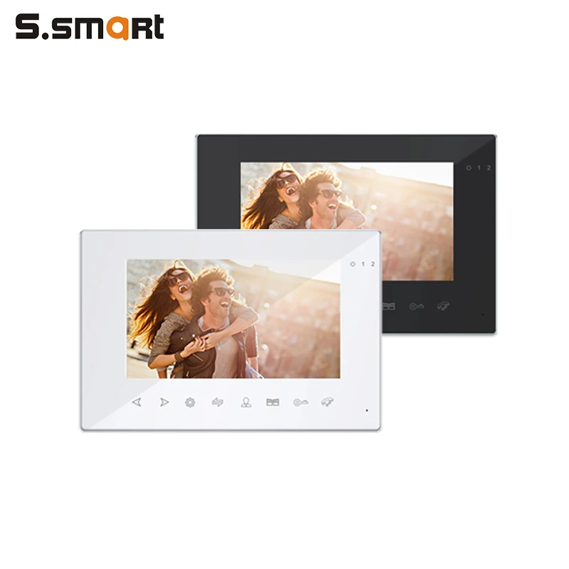 
10% OFF Factory Wholesale Black 2 Wired Plastic Housing Ring Camera Door Bell For Building 