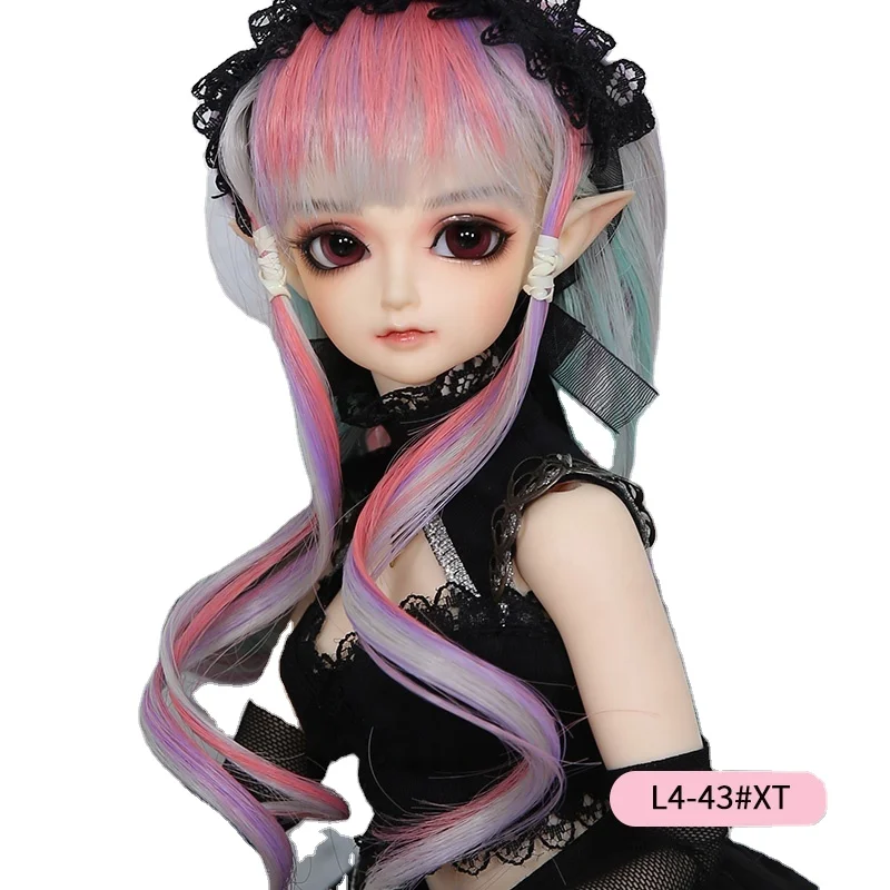 Бесплатная доставка BJD парик красочные пользовательские 1/4 BJD кукла парик