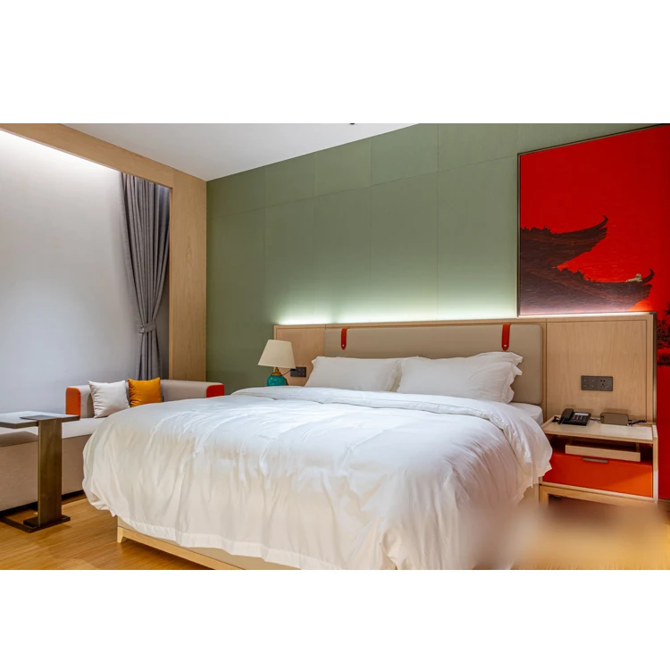 Wholesale Italian Hotel interior design Resort Project King size Furniture Set