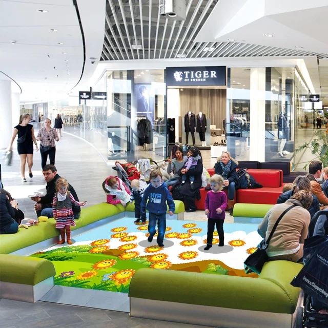 2023 New Type Augmented Reality Games Interactive Floor Projector System for Park