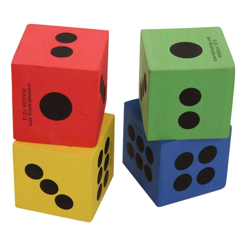 Custom Soft Foam Blocks EVA Blocks Pit Cubes Foam Colorful Soft Eva Foam Game Number Dice