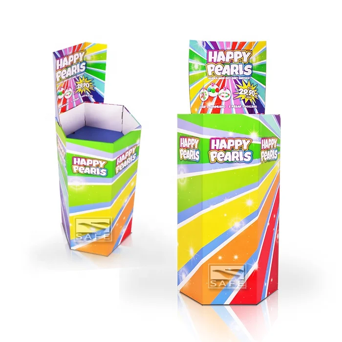 
Custom POP UP Promotional Gift Cardboard Paper Retail Recycling Dump Impulse Bins Corrugated Display 