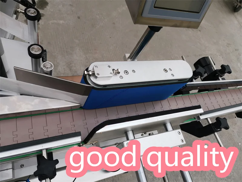 RITO Mt-50 Semi Automatic Tabletop Round Plastic Pet Bottle Tin Cans Labeling Sticker Machine With Date Coding