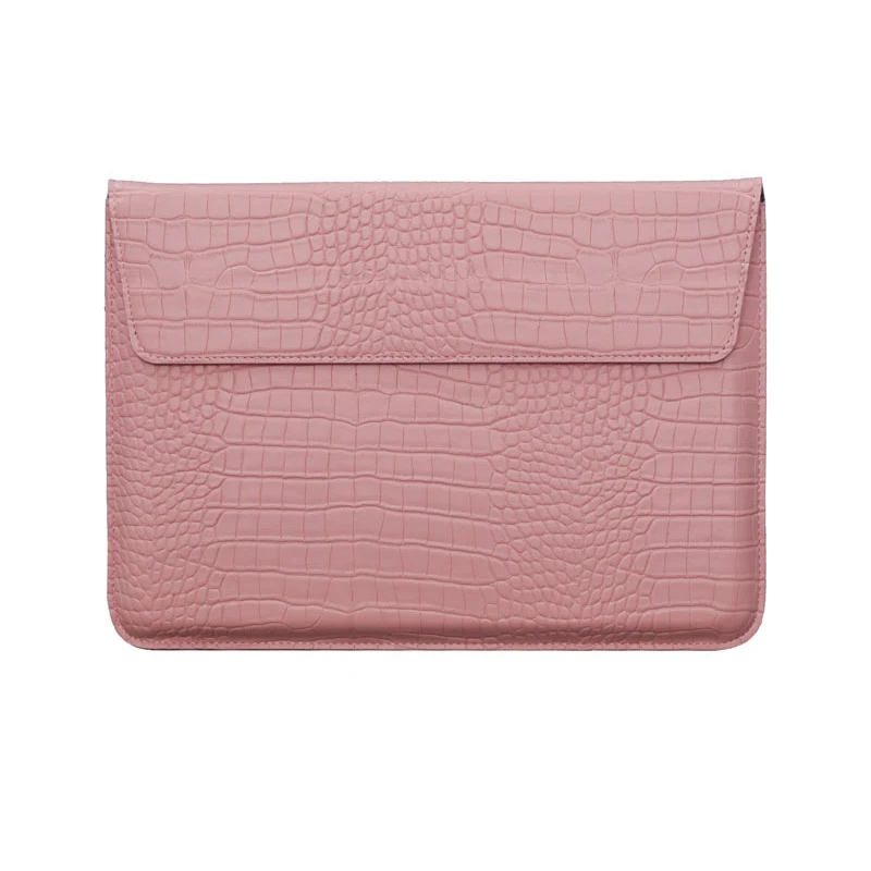 Trending Computer Soft Cover PU Leather Laptop Sleeve Pouch Luxury Packaging for Macbook iPad Storage Case Travel Carrying