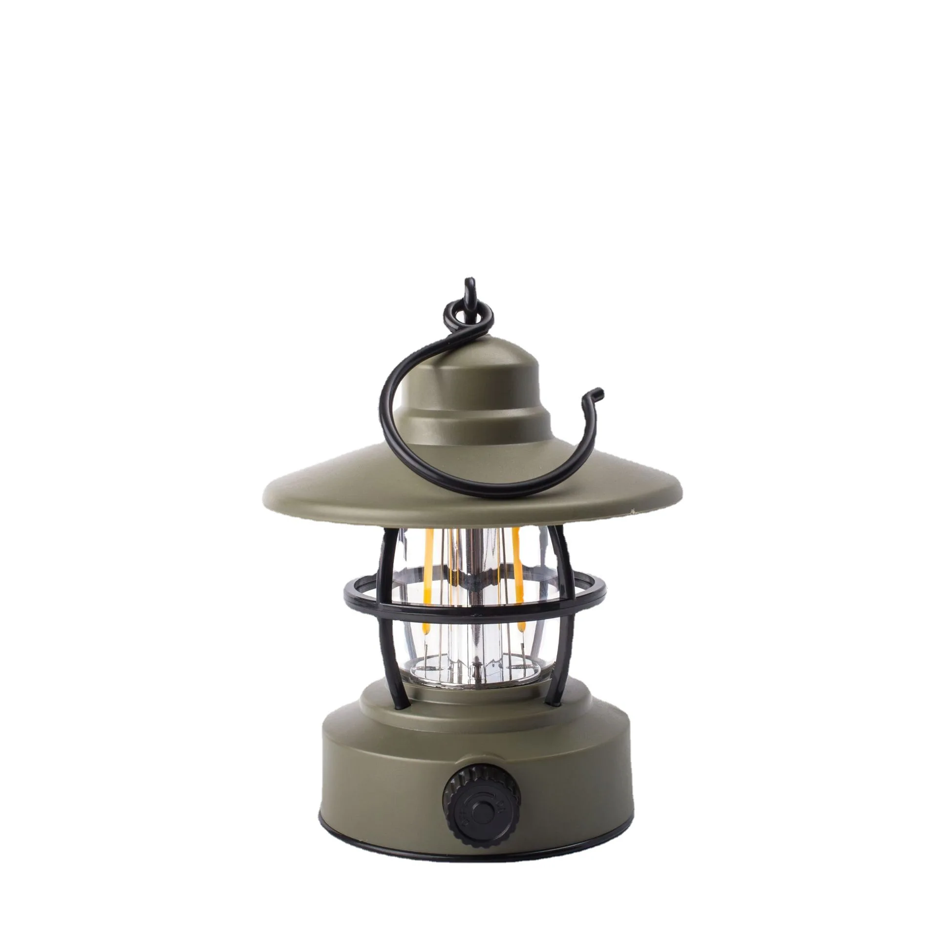 Multifuncional Vintage Foldable Portable Rechargeable Magic Cool Outdoor Tent Retro Camping Light Lantern
