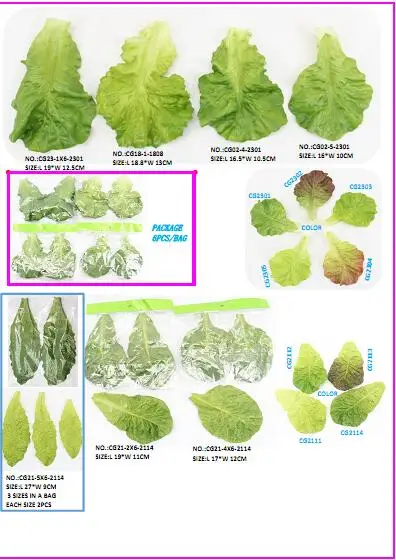 artificial vegetable lettuce food  sample model for supermarket business Restaurant display
