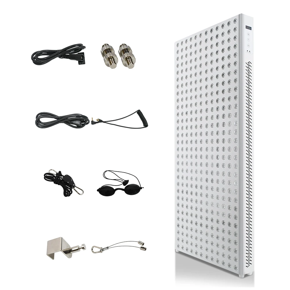 SGROW 1800W Professional Dual Chip LED Red Infrared Light Therapy Panel medical grade Red LED Light Therapy Device For Skin Care