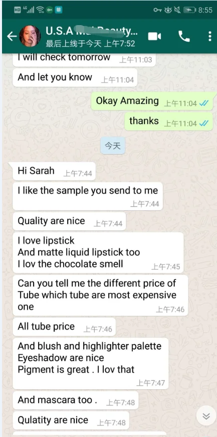 Waterproof Vegan Make Your Own Logo Matte Liquid Lipstick high pigment Custom Lipstick private label