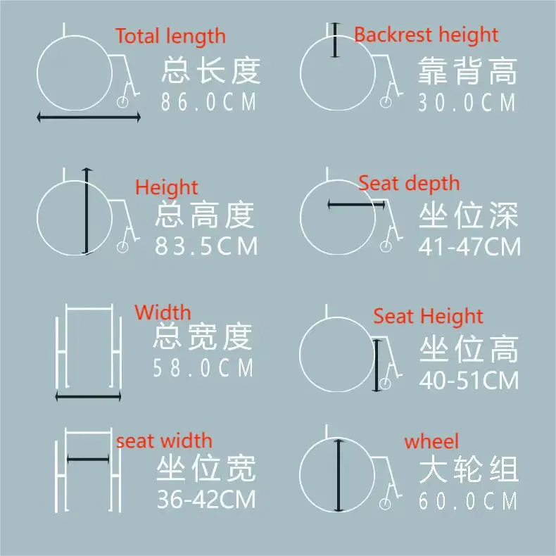 2025 Ultra Lightweight Steel Manual Wheelchair for Leisure & Sport Rigid & Active Design