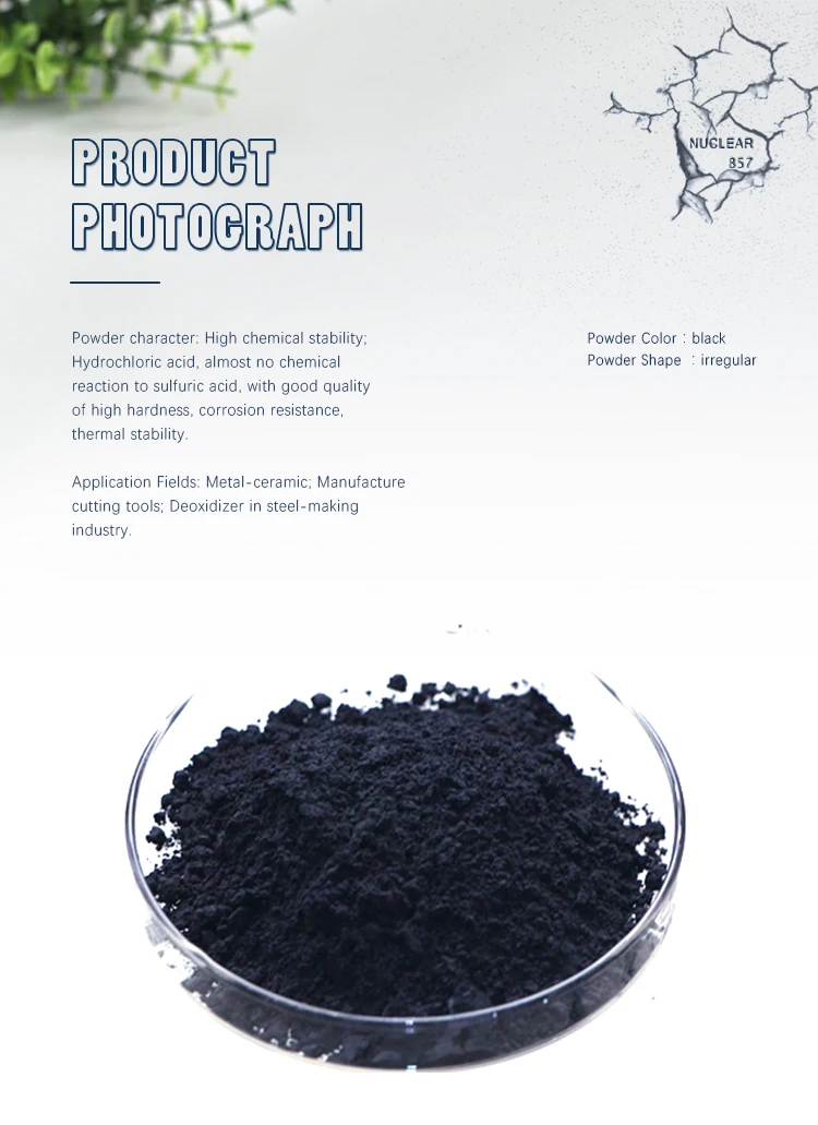 
High purity titanium carbide powder / tic free sample / 100% factory manufacture 