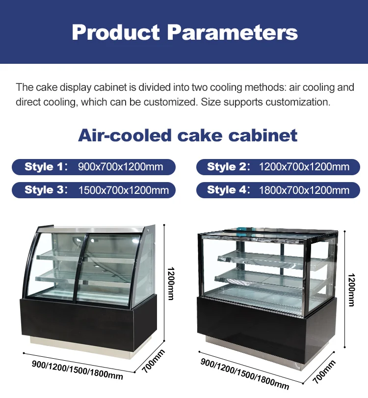 Glass Door cake fridge display Bakery Display Showcase chocolate refrigerator
