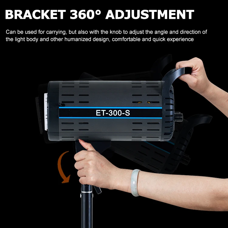 ZSYB Photographic Lighting Factory Customize 200w Dimmable Studio Shoot Led Video Light For Camera Photography