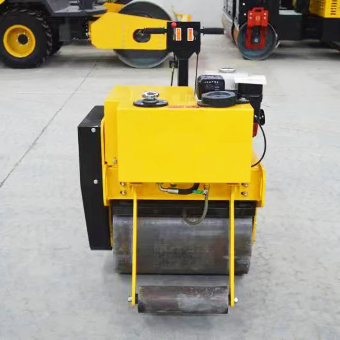 Low Price Walk Behind Road Roller for Trench Backfill Construction Machinery Double Steel Wheel Road Roller