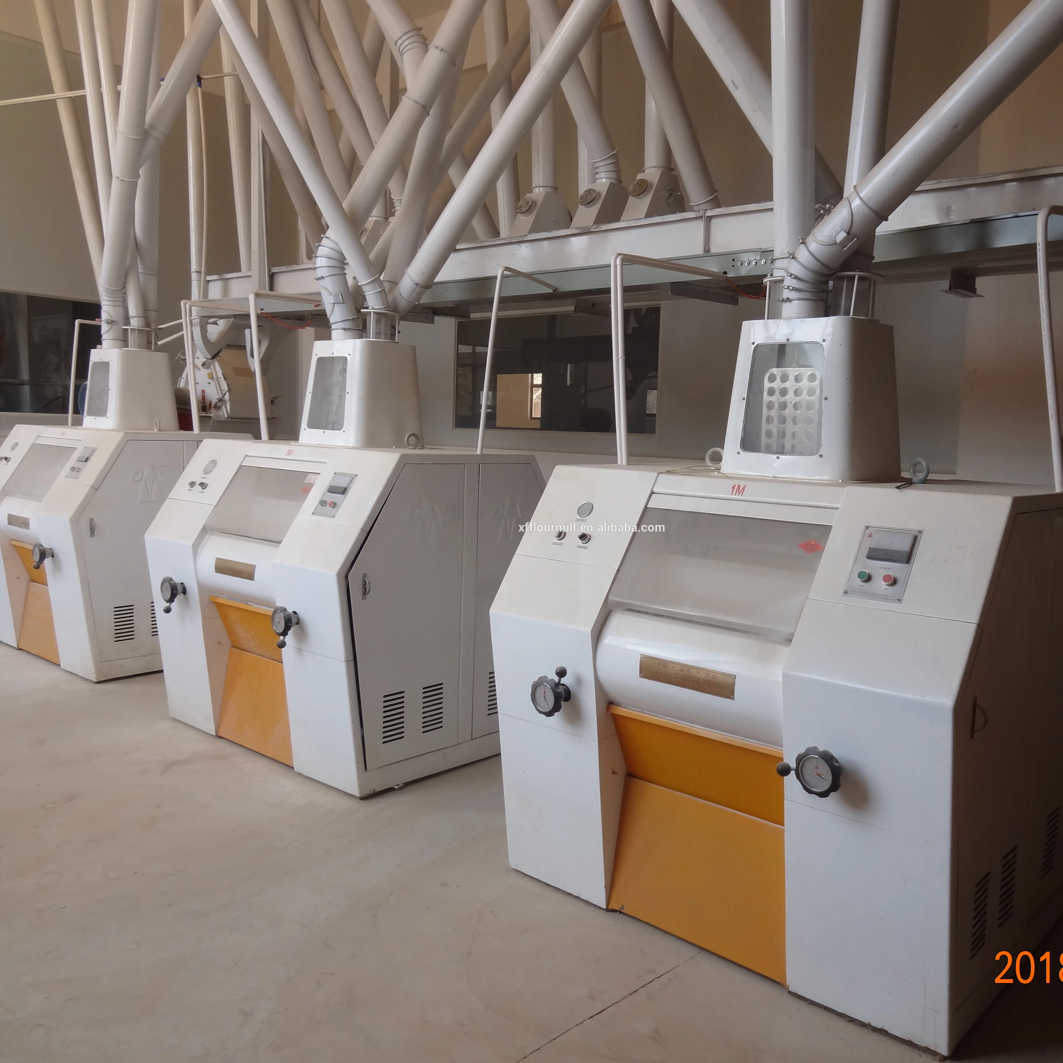 advance technology 100T 120T 150T automatic maize flour mill