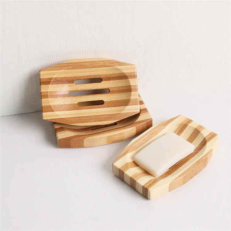 FQ brand private label natural eco friendly bamboo soap dish custom
