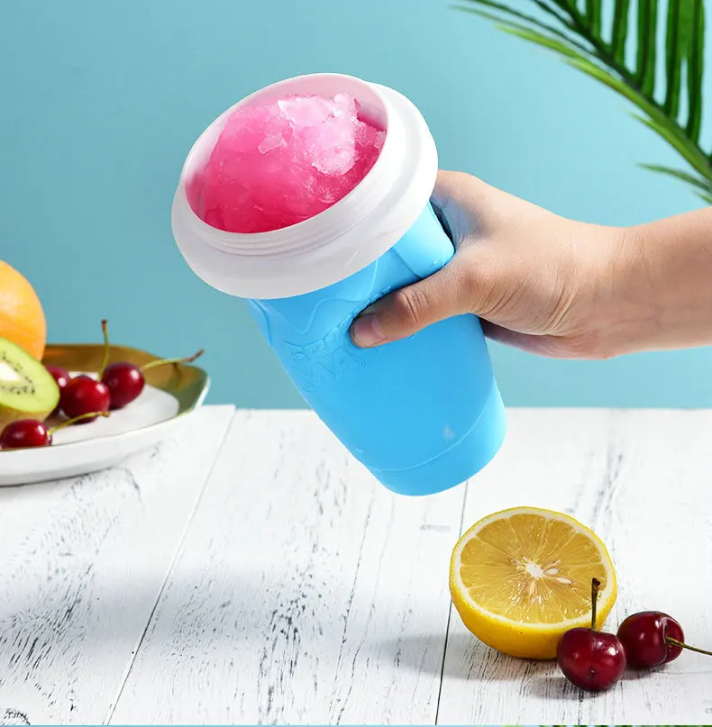 Summer Squeeze Homemade Milkshake Bottle Quick-Frozen Smoothie Sand Cup Pinch Fast Cooling Magic Cup Ice Cream Slushy Maker Cup
